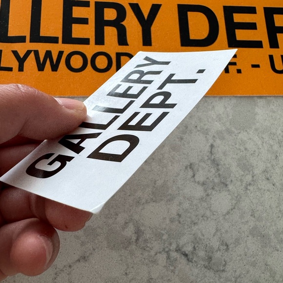 Gallery Dept Bold Orange and Black Sticker Duo - Picture 4 of 5